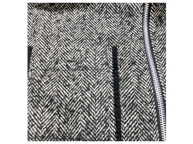 Autre Marque Blusón de Tweed Herringbone BEAUTY&YOUTH UNITED ARROWS Negro - vista 11