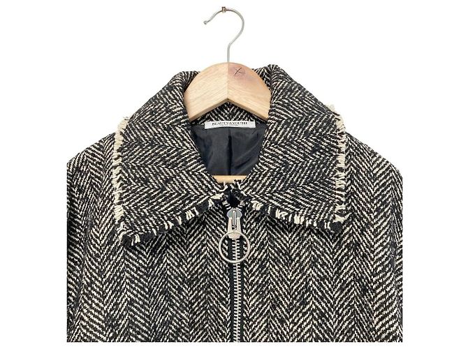Autre Marque Blusón de Tweed Herringbone BEAUTY&YOUTH UNITED ARROWS Negro - vista 4