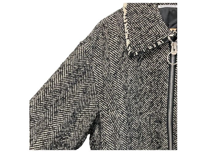 Autre Marque Blusón de Tweed Herringbone BEAUTY&YOUTH UNITED ARROWS Negro - vista 5