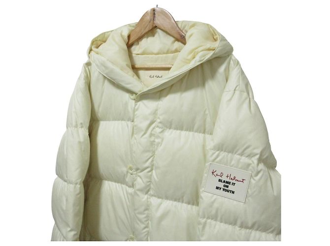 Autre Marque Chaqueta con capucha de plumón Karl Helmut Blanco - vista 3