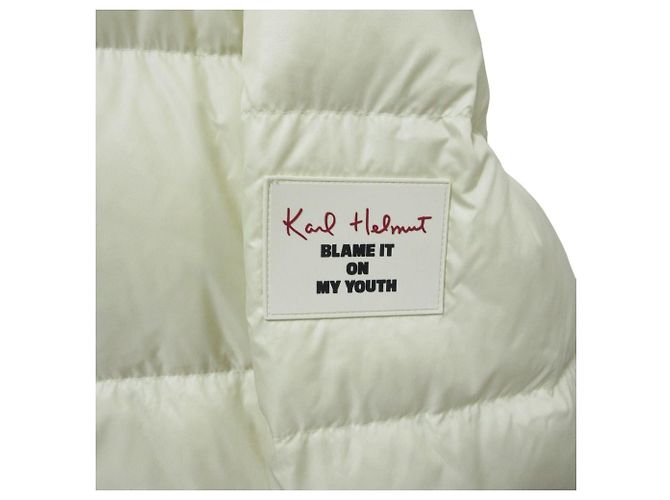 Autre Marque Chaqueta con capucha de plumón Karl Helmut Blanco - vista 4