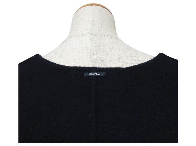 Capa corta de lana Emilie de Max Mara Azul Azul marino - vista 5