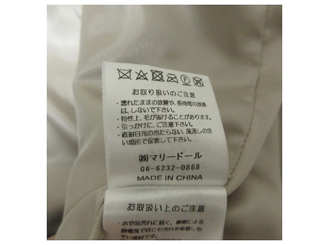 Autre Marque Abrigo sin cuello de piel sintética MARIED'OR Beige - vista 8