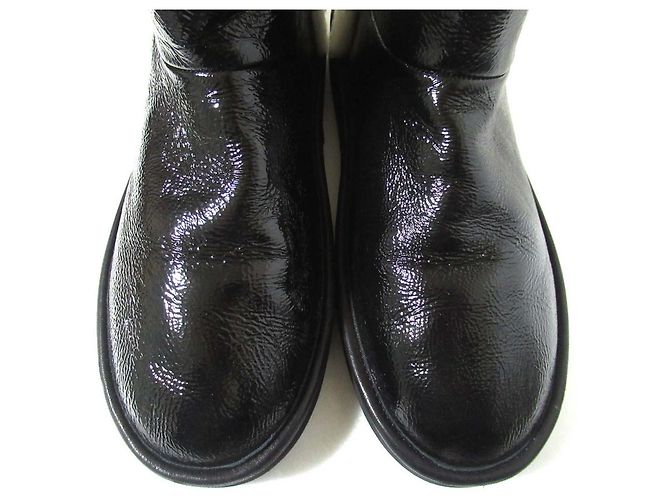 Botas curtas de shearling com fivela de strass Roger Vivier Preto - vista 5