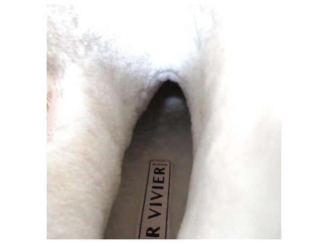 Botas curtas de shearling com fivela de strass Roger Vivier Preto - vista 9