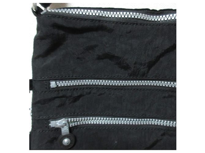 Autre Marque Kipling Nylonschultertasche Schwarz - Ansicht 4