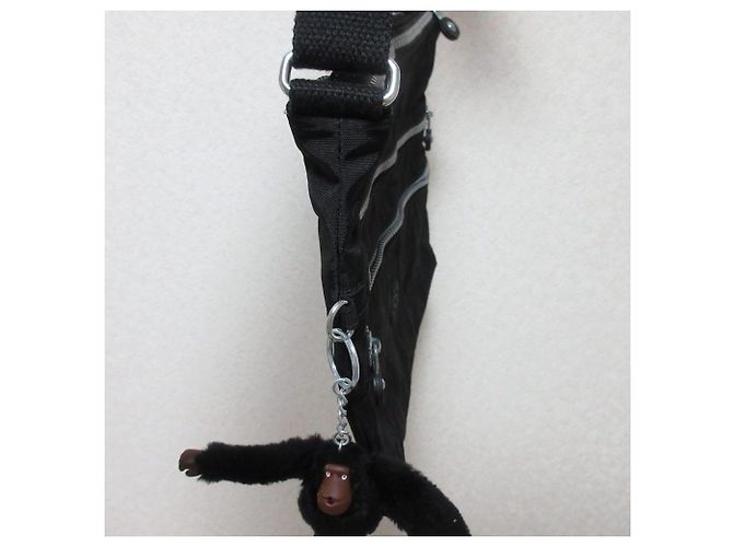 Autre Marque Kipling Nylonschultertasche Schwarz - Ansicht 7