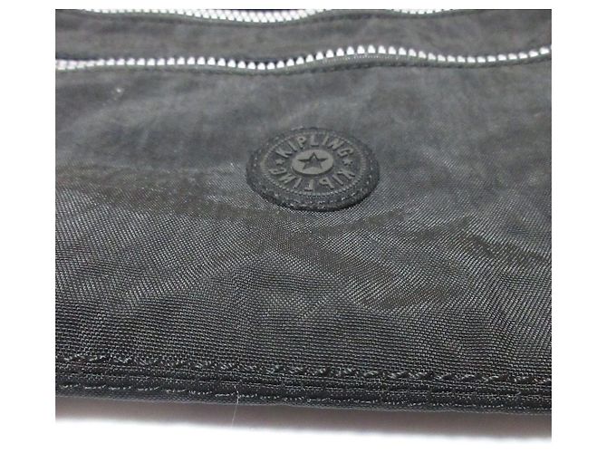 Autre Marque Kipling Nylonschultertasche Schwarz - Ansicht 9