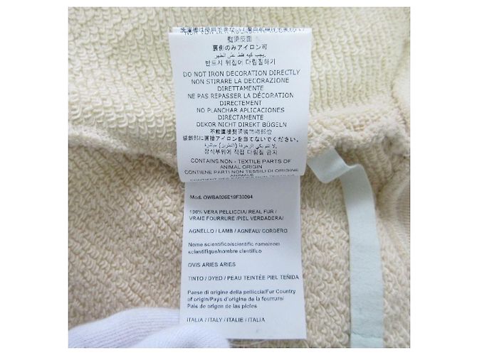 Off White Moletom Pullover Off-White OWBA026E19F30094 Bege - vista 12
