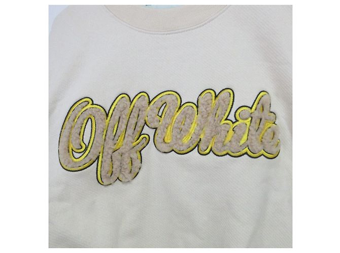 Off White Moletom Pullover Off-White OWBA026E19F30094 Bege - vista 4