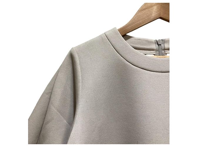 Autre Marque Rene Langarmkleid Braun Grau - Ansicht 2