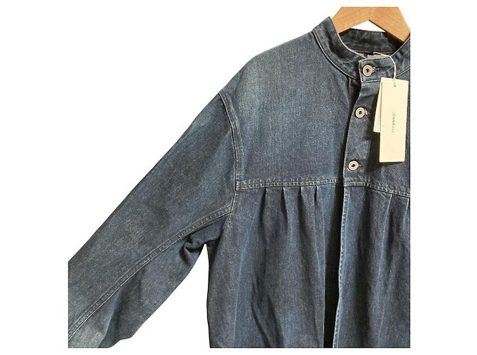 Autre Marque Cappotto in cotone Johnbull Denim Blu - vista 2