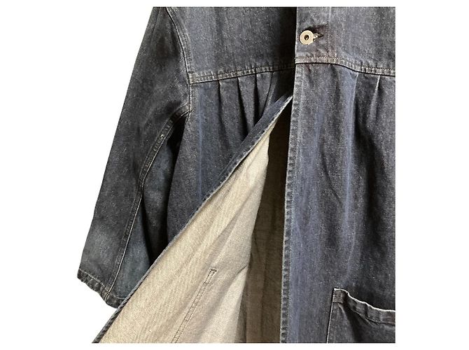 Autre Marque Cappotto in cotone Johnbull Denim Blu - vista 5