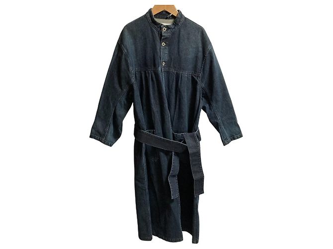 Autre Marque Cappotto in cotone Johnbull Denim Blu - vista 6