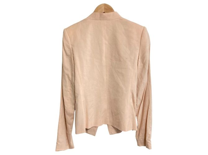 Chaqueta sin cuello Theory Rosa - vista 2