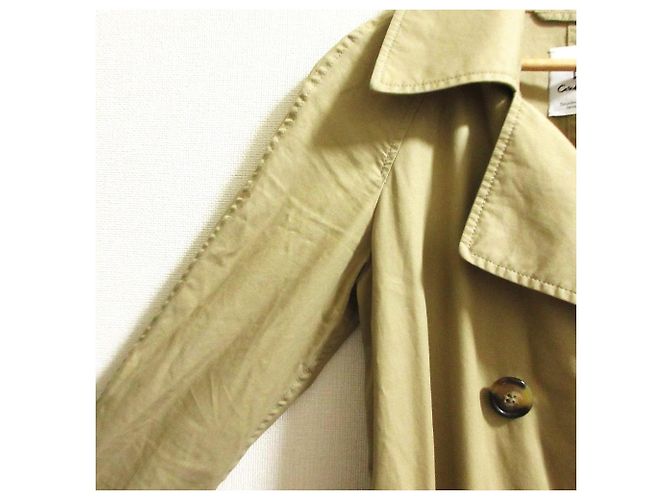 Autre Marque Deuxieme Classe LONG TRENCH COAT Long Trench Coat Beige - vista 5