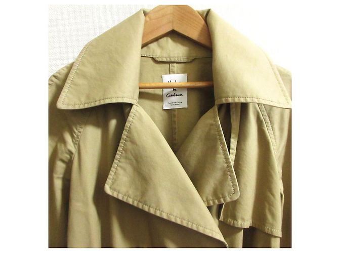 Autre Marque Deuxieme Classe LONG TRENCH COAT Long Trench Coat Beige - vista 6