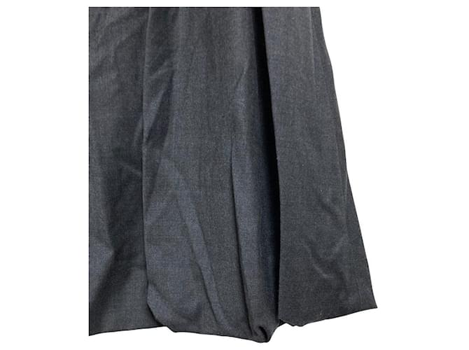 Autre Marque Falda acampanada fruncida Rene basic Castaño - vista 3