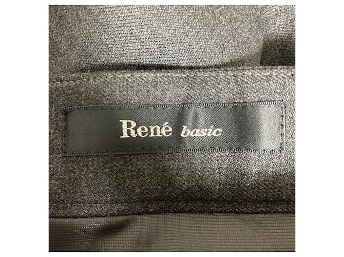 Autre Marque Falda acampanada fruncida Rene basic Castaño - vista 4