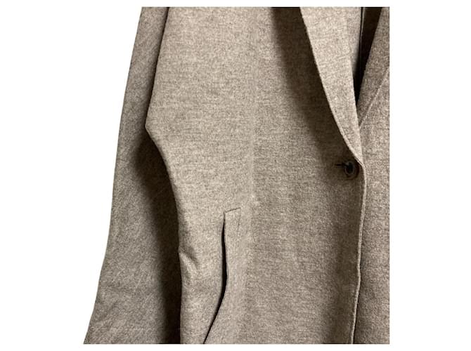 Autre Marque Abrigo Chester de lana Sov. Beige - vista 3