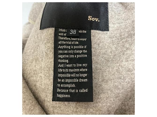 Autre Marque Abrigo Chester de lana Sov. Beige - vista 5