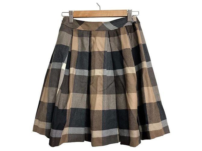 Autre Marque Minifalda de cuadros BLUE LABEL CRESTBRIDGE Castaño - vista 2