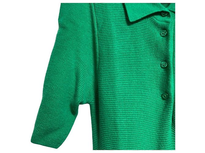 Autre Marque Strukturiertes Strickkleid Snidel Grün - Ansicht 3