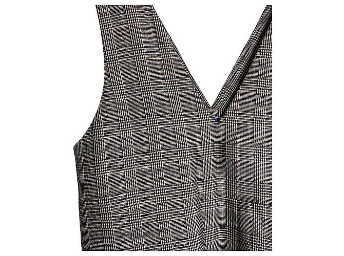 Autre Marque LA MARINE FRANCAISE Glen Check Kleid Schwarz - Ansicht 3