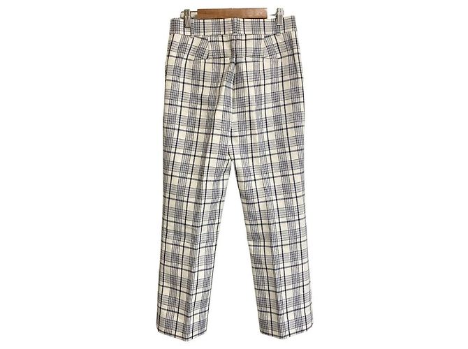 Tory Burch Karo-Hose Blau - Ansicht 2
