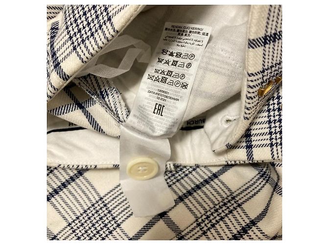 Tory Burch Karo-Hose Blau - Ansicht 6