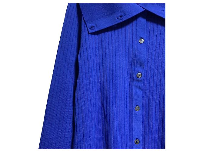 Autre Marque Ribstrickkleid green label relaxing Blau - Ansicht 2