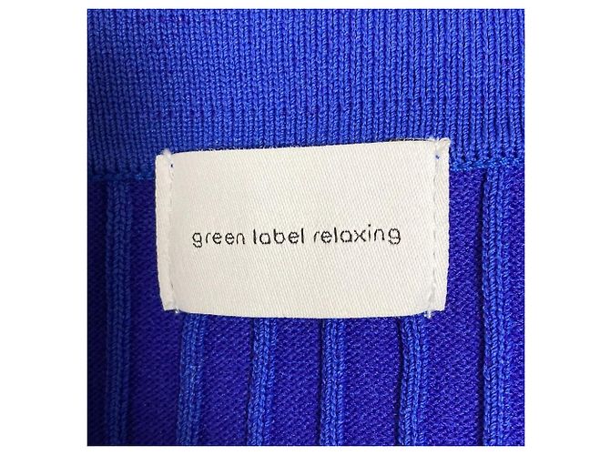 Autre Marque Ribstrickkleid green label relaxing Blau - Ansicht 4