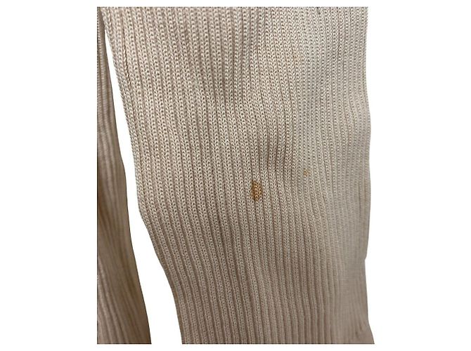 Autre Marque Langer gerippter Strickcardigan FOXEY Pink Beige - Ansicht 6