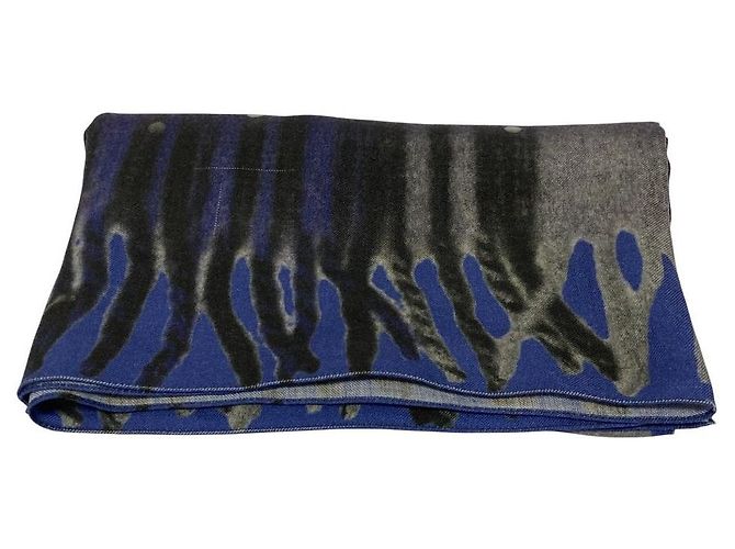 Sciarpa grande in lana Golden Goose Blu - vista 2