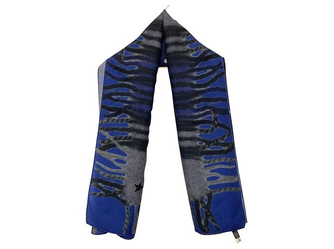 Sciarpa grande in lana Golden Goose Blu - vista 3