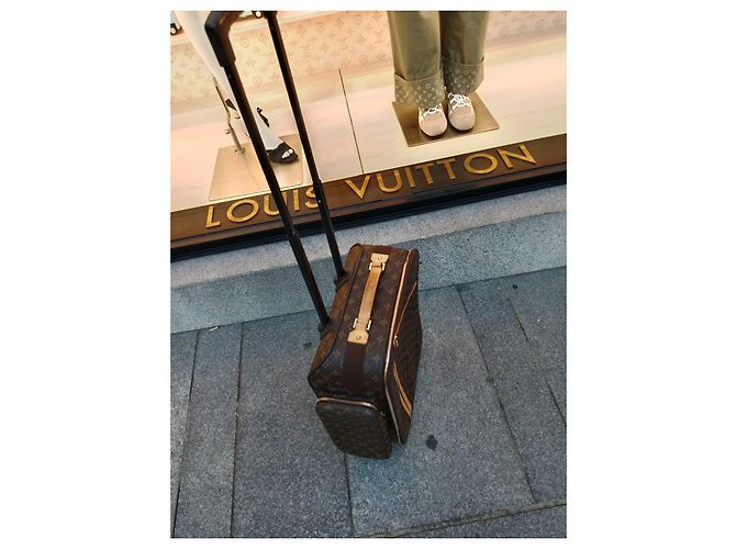 Louis Vuitton Keepall 50 Monogram Valigia Marrone Monogramma - vista 12