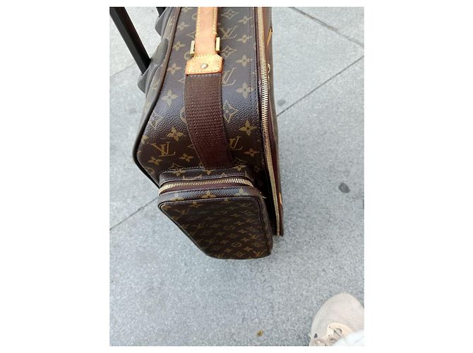 Louis Vuitton Keepall 50 Monogram Valigia Marrone Monogramma - vista 14
