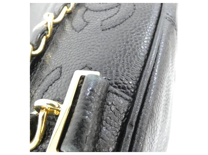 Zaino Chanel in pelle di vitello martellata nera Nero - vista 5
