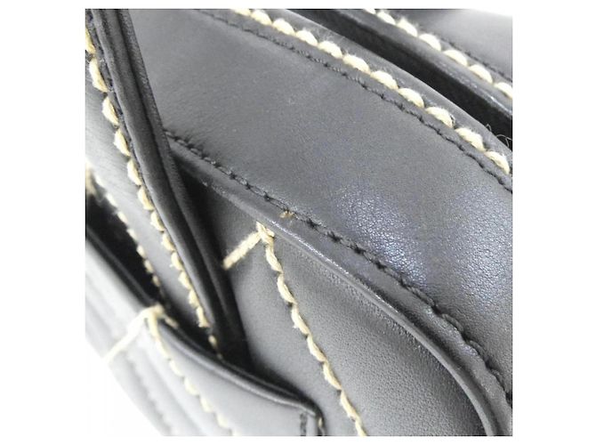 Borsa Chanel Wild Stitch Line 20666 Nero Beige - vista 5