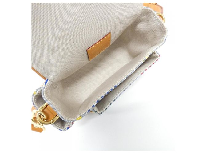 Borsa a tracolla Louis Vuitton LV Barth Denim Multicolore - vista 7