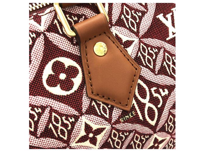 Louis Vuitton SINCE1854 Speedy Bandoulière 25cm Borsa Boston Bordò - vista 4