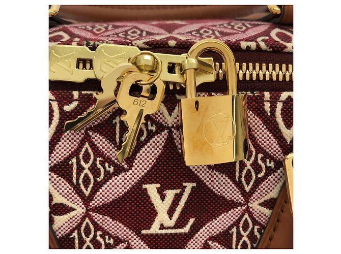 Louis Vuitton SINCE1854 Speedy Bandoulière 25cm Borsa Boston Bordò - vista 6