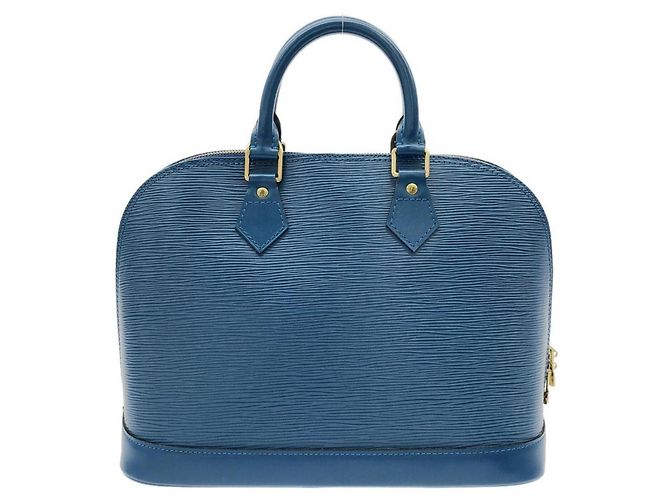 Borsa Louis Vuitton Epi Alma PM Blu - vista 2