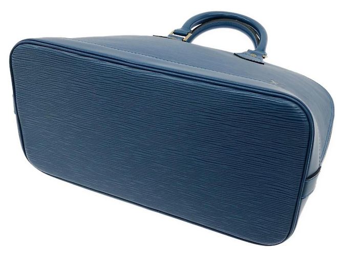 Borsa Louis Vuitton Epi Alma PM Blu - vista 3