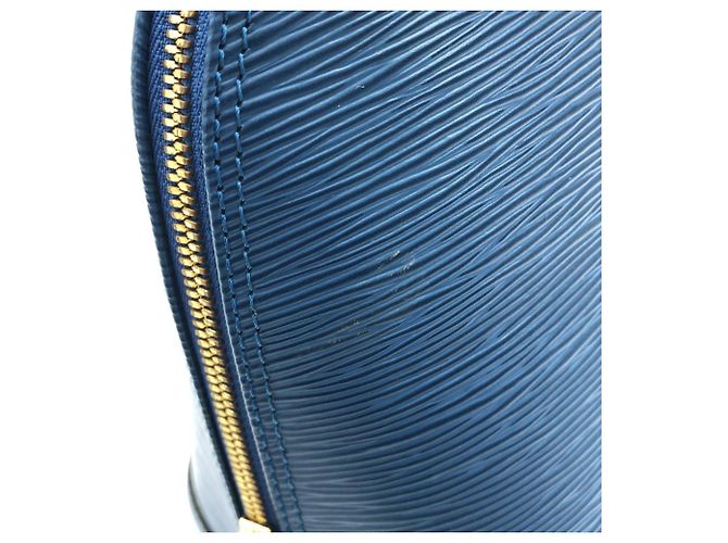 Borsa Louis Vuitton Epi Alma PM Blu - vista 4
