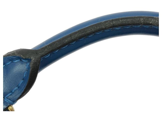 Borsa Louis Vuitton Epi Alma PM Blu - vista 7