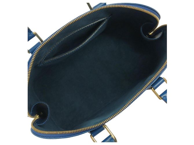 Borsa Louis Vuitton Epi Alma PM Blu - vista 8