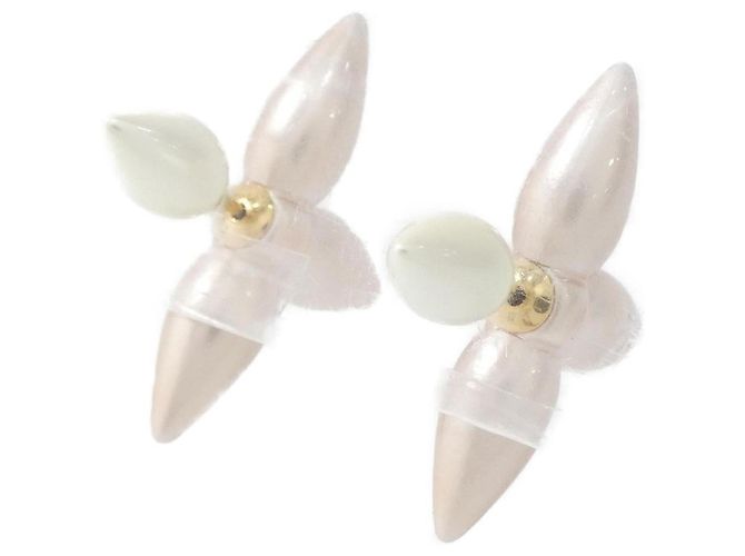 Orecchini Louisette Bouclédreilles Louis Vuitton Marrone D'oro - vista 3
