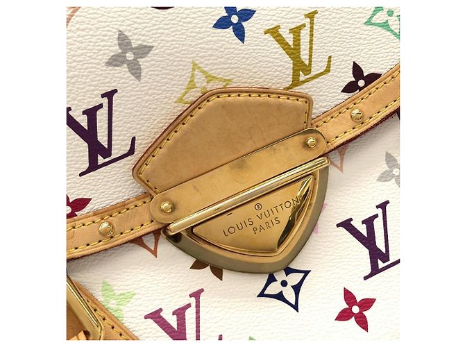 Bolso Louis Vuitton Multicolor Beverly GM Blanco - vista 6