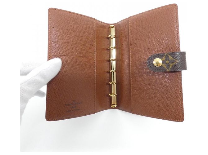 Organizer Organizzatore Louis Vuitton Monogram Agenda PM Marrone - vista 7